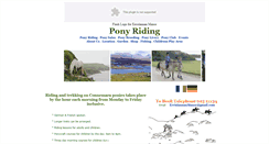 Desktop Screenshot of connemaraponyriding.com